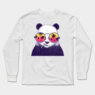 Tropical panda Long Sleeve T-Shirt